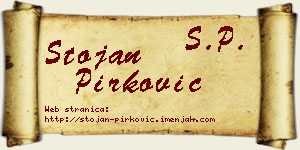 Stojan Pirković vizit kartica